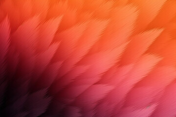 Abstract background with feathers in red and orange colors. Space for text or image - obrazy, fototapety, plakaty