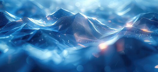 Blue shinny and wavy background for graphics use. Created with Ai