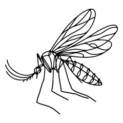 Prevent mosquito bites World Malaria Day concept illustration.
