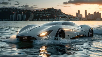 State of the art in the age of technology, cars that can be used both on land and on water