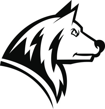 wolf logo design, wolf mascot logo, Tribal Wolf Tattoo,wolf head illustration vector drawing, Brave wolf head mascot Logo design. Vector Template Illustration Design. Mascot Brave wolfy Logo design