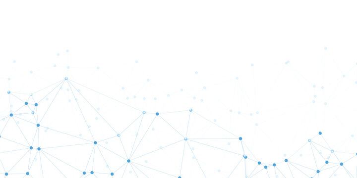 blue network circles lines connected