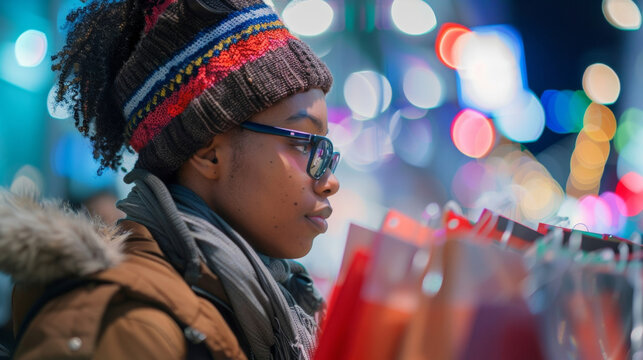 The scenes of Black Friday shopping often involve impulsive purchases as customers are seduced by the deeply discounted items.