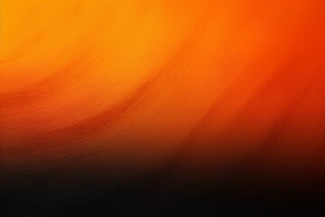 Abstract background of orange and black colors with some smooth lines in it. Orange, yellow or red colors, Space for text or image - obrazy, fototapety, plakaty