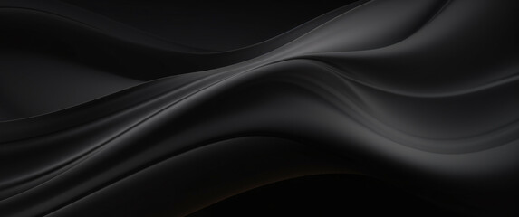 Black silk abstract wavy background