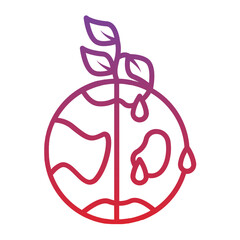 Global Warming Gradient Linear Style