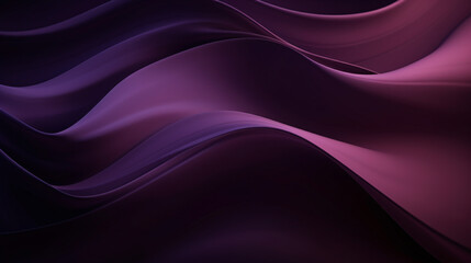 Abstract wavy background with smooth lines in purple and black colors. Violet, purple and pink colors, Space for text or image - obrazy, fototapety, plakaty