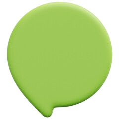 bubble 3d render icon illustration