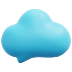 bubble 3d render icon illustration