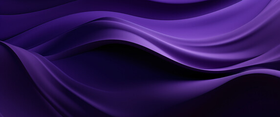 Abstract violet background with smooth lines and waves. Violet, purple and pink colors, Space for text or image - obrazy, fototapety, plakaty