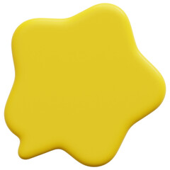 bubble 3d render icon illustration