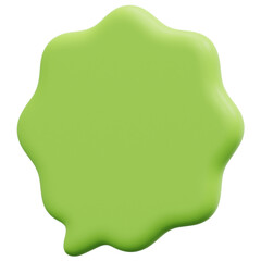 bubble 3d render icon illustration