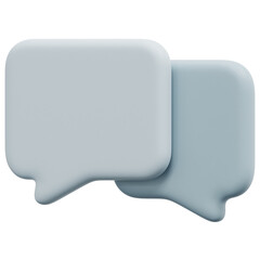 bubble 3d render icon illustration