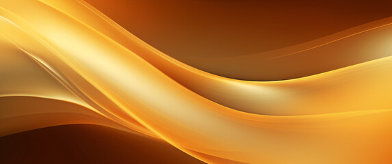 Abstract orange background with smooth lines. Golden, rich colors, Space for text or image - obrazy, fototapety, plakaty