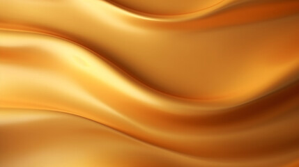 Golden satin background with some smooth lines in it. Golden, rich colors, Space for text or image - obrazy, fototapety, plakaty