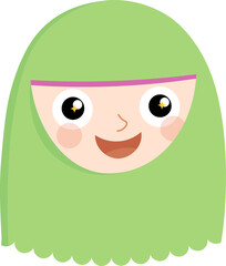 Muslim Children Illustration