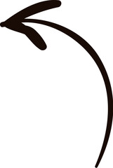 Messy doodle arrow