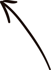 Messy doodle arrow