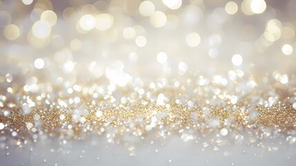 Glitter golden bokeh texture