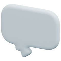 bubble 3d render icon illustration