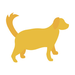 Golden Retriever Flat Style