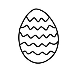 Easter eggs doodle style
