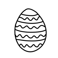 Easter eggs doodle style
