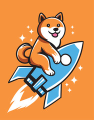 sibainu ridding rocket 