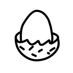 Eggs icons outline