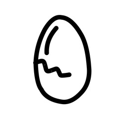 Eggs icons outline