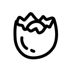 Eggs icons outline