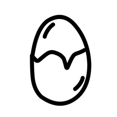Eggs icons outline