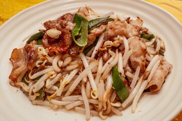 お家で簡単に作れる豚肉ともやしの炒め物