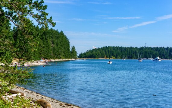 Rebecca Spit Marine Provincial Park On Quadra Island, BC, Canada 