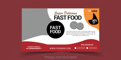 Fototapeta premium food web banner