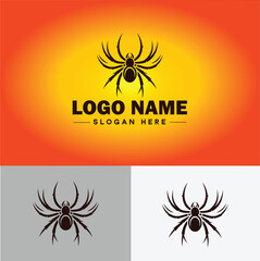 Spider logo vector art icon graphics for company brand business icon Spider Logo template
