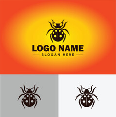 Spider logo vector art icon graphics for company brand business icon Spider Logo template