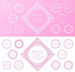 春モチーフのフレームデザイン