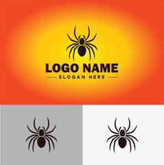 Spider logo vector art icon graphics for company brand business icon Spider Logo template