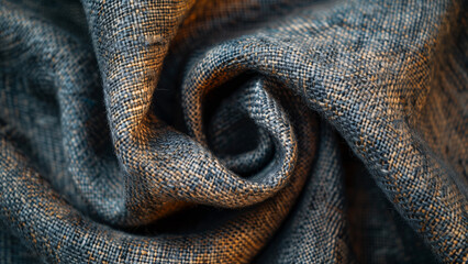 a close up of a dark blue fabric texture - obrazy, fototapety, plakaty