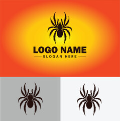 Spider logo vector art icon graphics for company brand business icon Spider Logo template