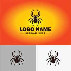 Spider logo vector art icon graphics for company brand business icon Spider Logo template
