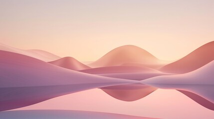 Subtle 4K HD scene featuring gentle gradients and minimalist shapes, providing a calm and sophisticated digital canvas for a modern desktop.