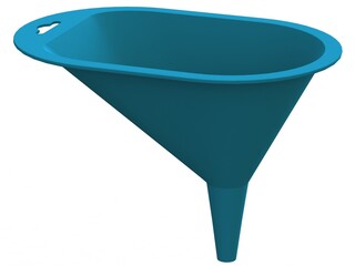 Plastic Slot Shaped Funnel 3D print model