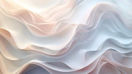 Subtle waves of pastel tones blending seamlessly, crafting an enchanting 3D abstract background...
