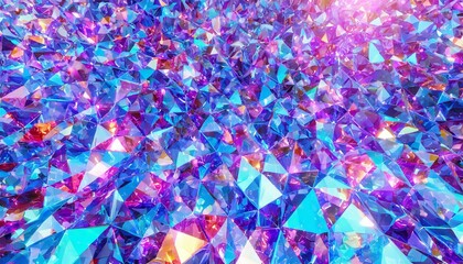 クリスタルを散りばめたキラキラと輝きのある背景