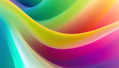 なめらかなでカラフルな波模様の背景イメージ