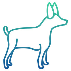 Doberman Gradient Linear Style