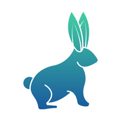 Rabbit Flat Gradient Style