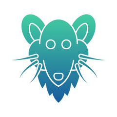 Rat Flat Gradient Style